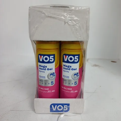 6-PACK OF V05 MEGA HOLD GEL SPRAY - 6 X 200ML