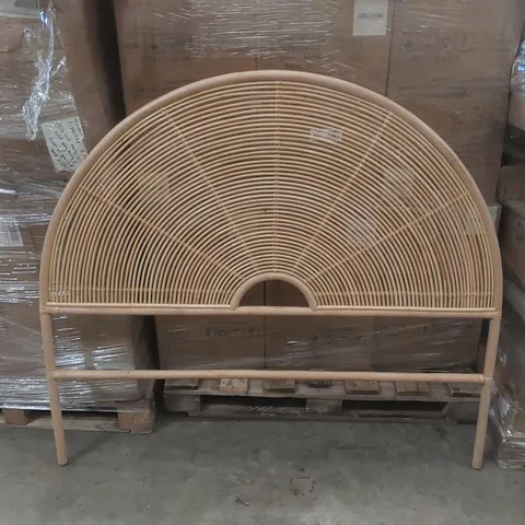 DESIGNER RATTAN HEADBOARD - APPROXIMATELY 145CM WIDE