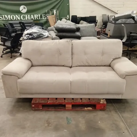 KANSAS 3 SEATER SOFA, CHAMPAGNE CLASSIC VELVET 