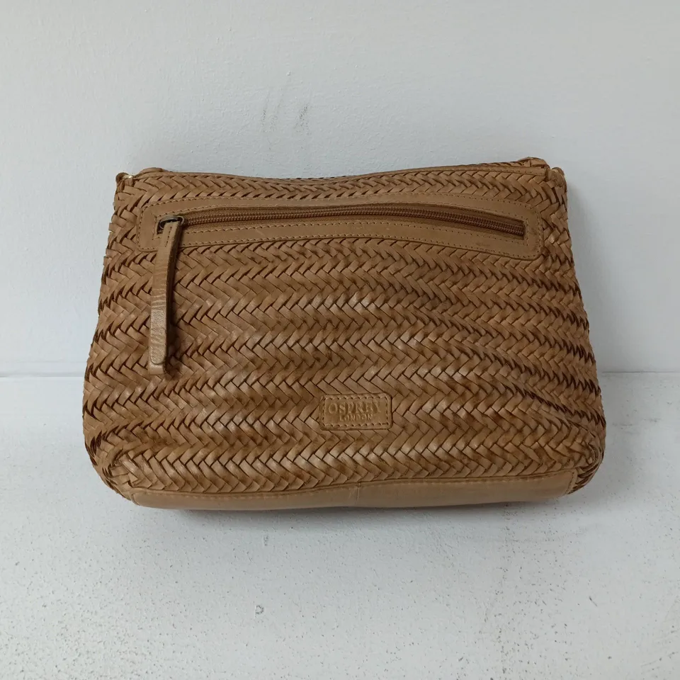 OSPREY LONDON PERU CROSS-BODY BAG IN NATURAL