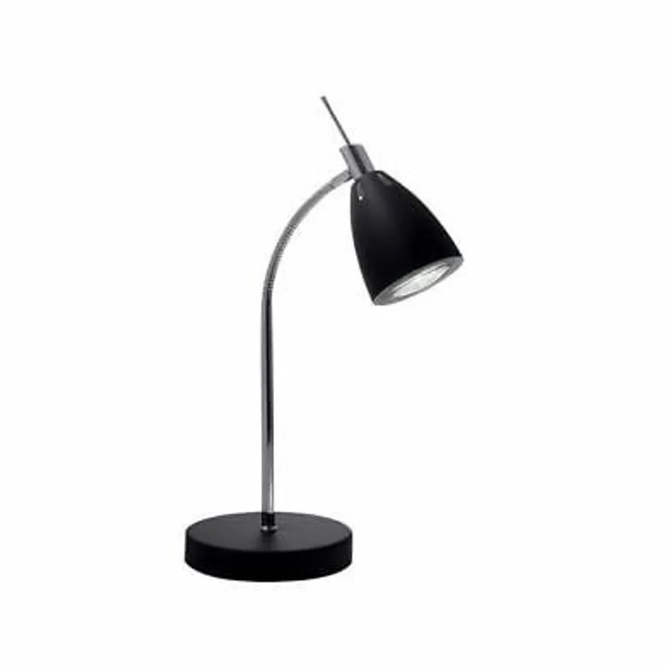 JOHN LEWIS NEIL TOUCH CONTROL LAMP, BLACK, CHROME FINISH