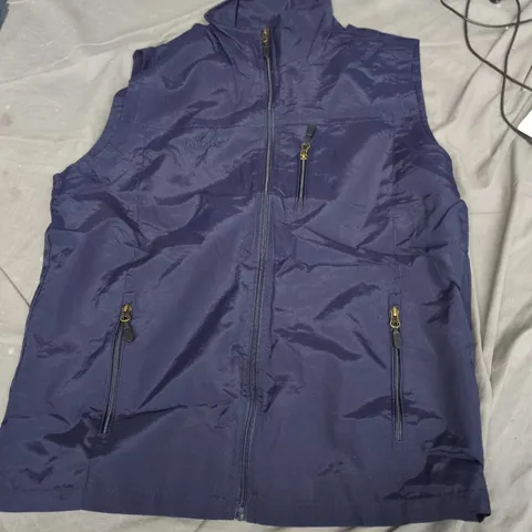NAVY OUTDOOR VEST WITH MULTIPLE ZIP POCKETS – MEN’S CLOTHING (VERIFY MODEL)