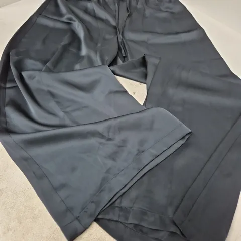 Tesco F&F Satin Wide-Leg Trousers – Navy, UK Size 16