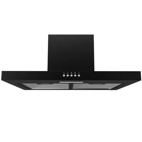 BOXED ELECTRIQ 60CM SLIMLINE CHIMNEY HOOD - BLACK