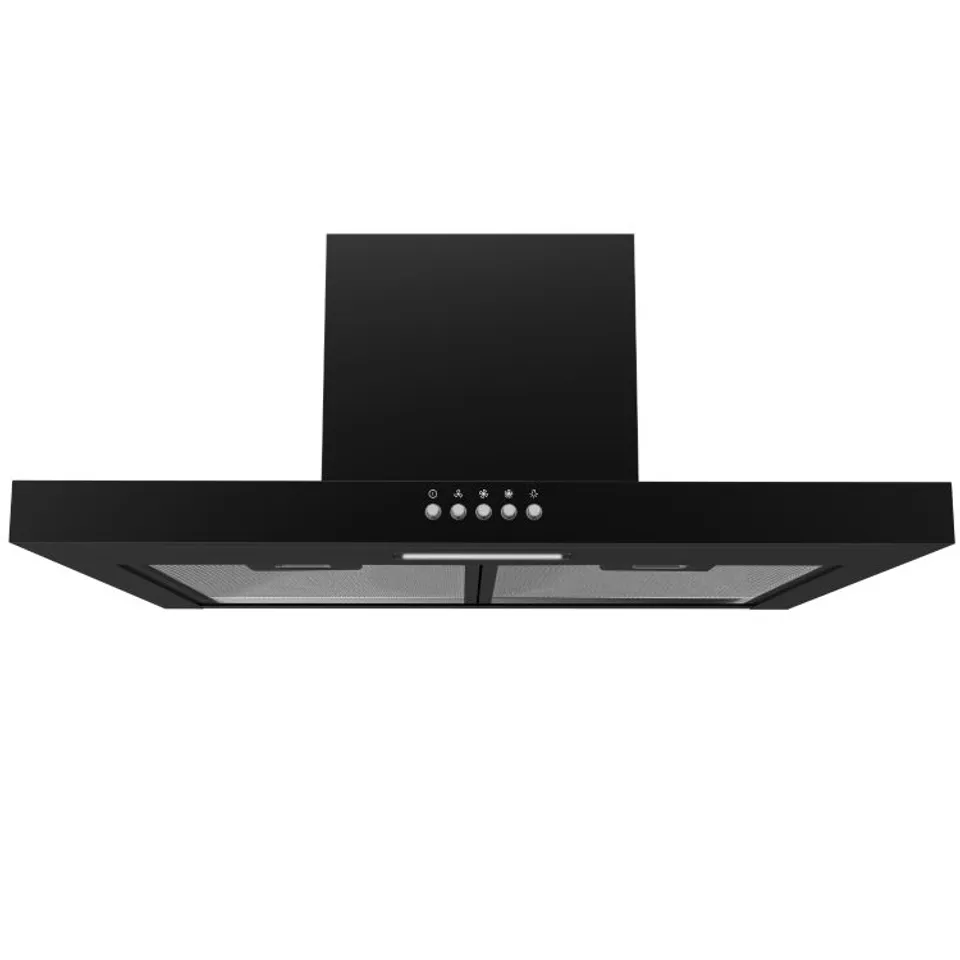 BOXED ELECTRIQ 60CM SLIMLINE CHIMNEY HOOD - BLACK