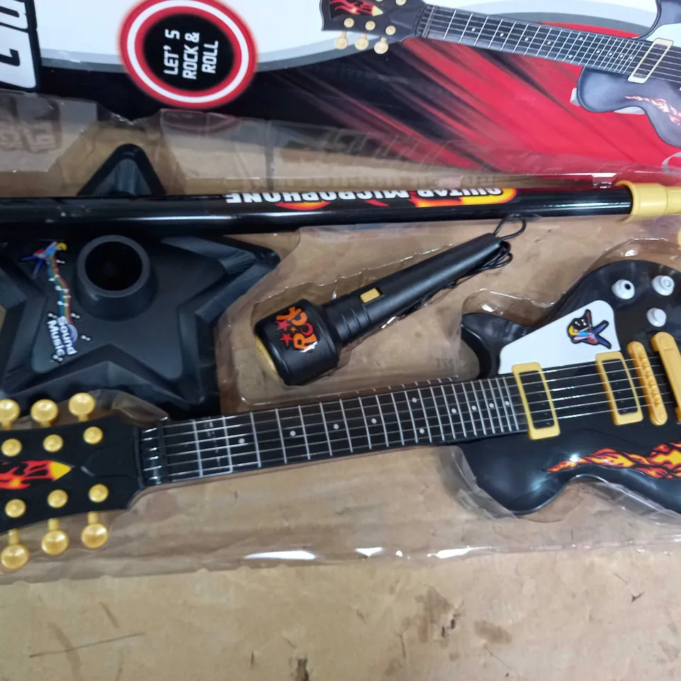 RONGFA ROCK GUITAR WITH MICROPHONE AND STAND 