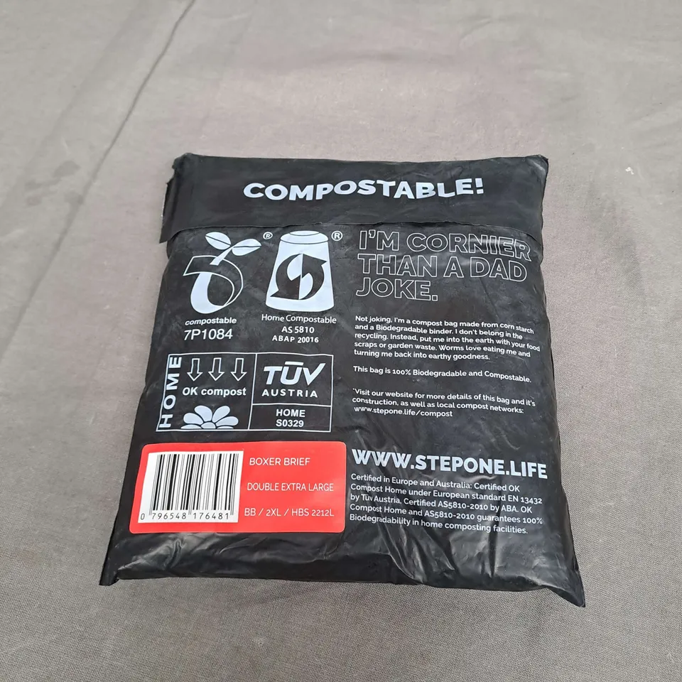 SEALED STEP ONE BOXER BRIEFS IN CORAL SIZE 2XL