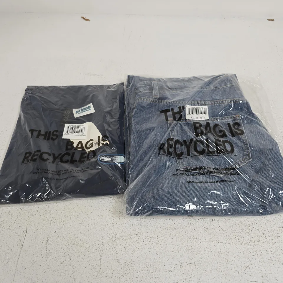 APPROXIMATELY 10 ASSORTED CLOTHING ITEMS IN VARIOUS SIZES, COLOURS & STYLES TO INCLUDE LOW RIOSE STRAIGHT JEANS, LCN ACTIVE GRAPHIC TEE