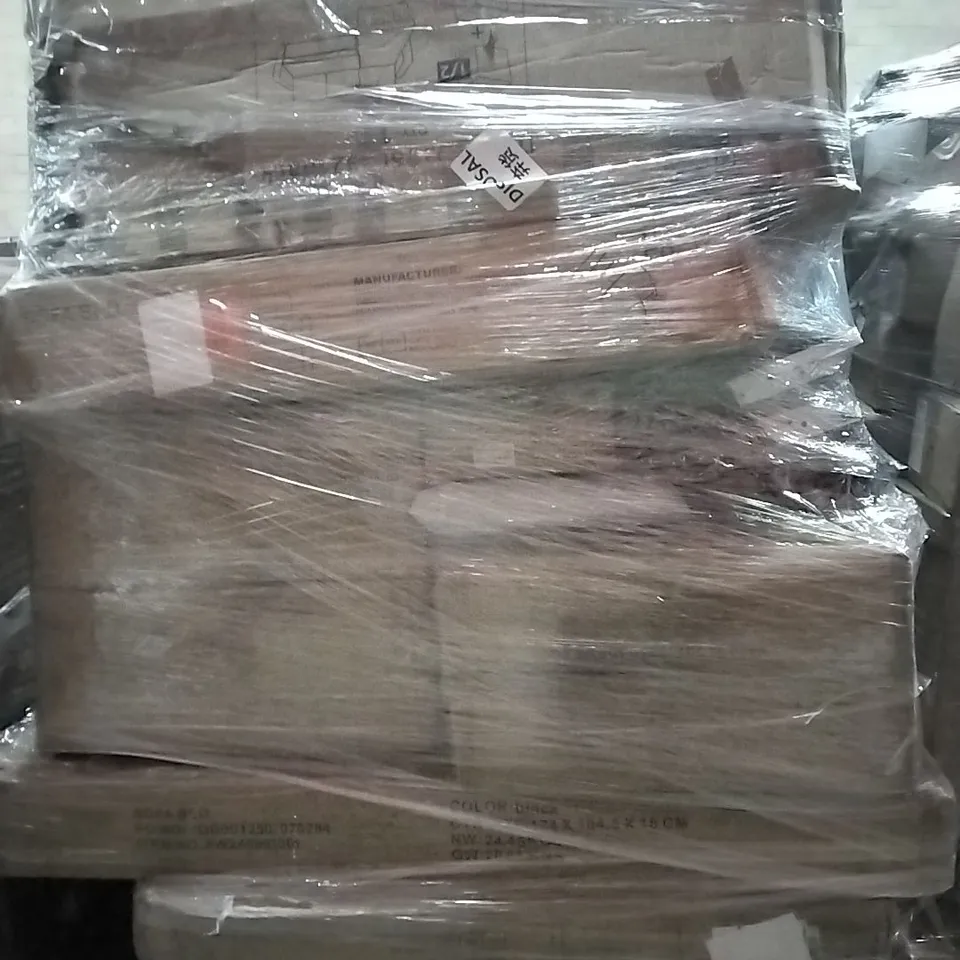 PALLET OF HOUSEHOLD ITEMS TO INCLUDE SOFA BEDS, DIGITAL PIANO AND OTHER ASSORTED ITEMS...