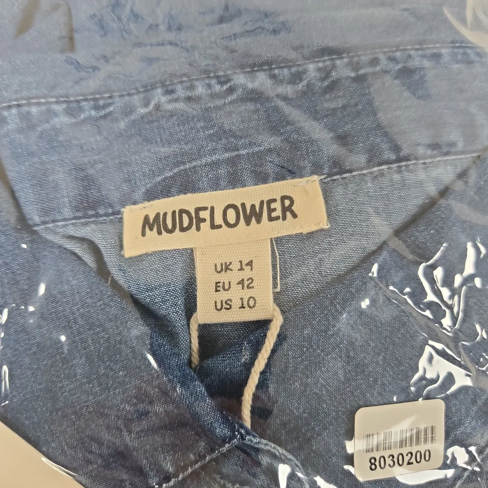 MUDFLOWER DENIM SHIRT – WOMEN'S UK 14 (EU 42, US 10)