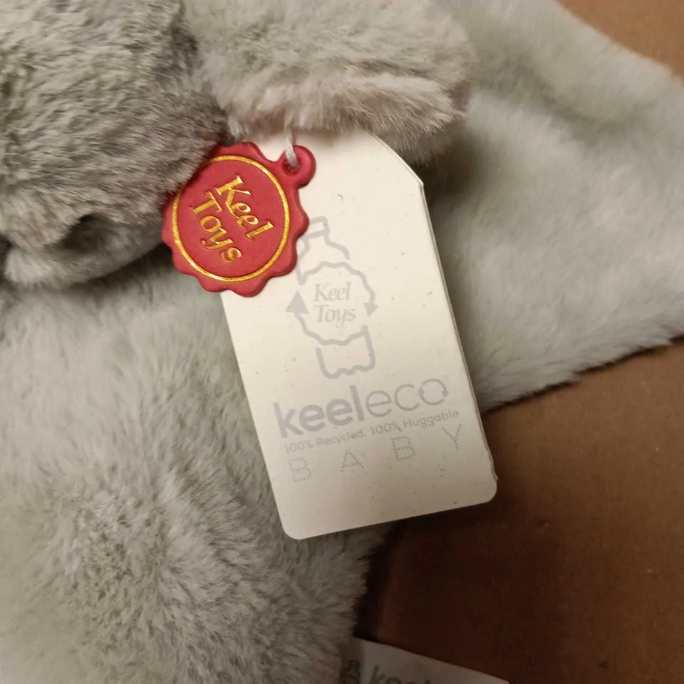 KEELECO BABY GREY PLUSH TOY – SOFT STUFFED ANIMAL WITH TAGS