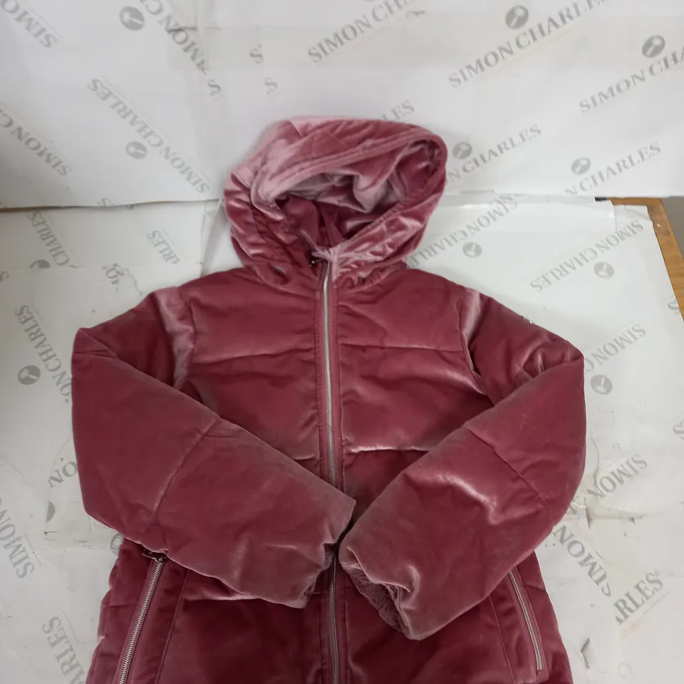 GIRLS MICHAEL KORS ZIPPED PADDED COAT SIZE 7-8 YEARS