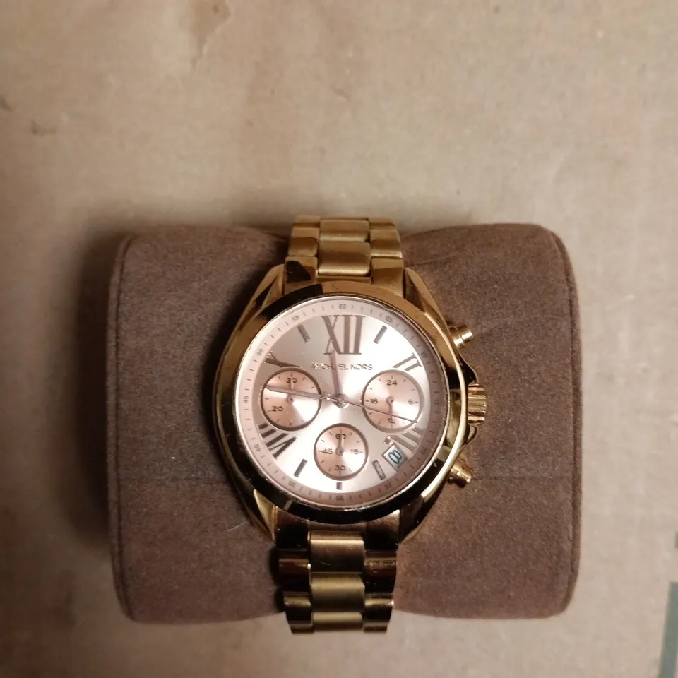 MICHAEL KORS BRADSHAW MINI ROSE GOLD-TONE CHRONOGRAPH LADIES WATCH