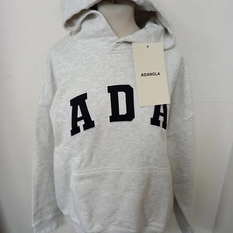 ADANOLA OVERSIZED HOODIE IN LIGHT GREY - S