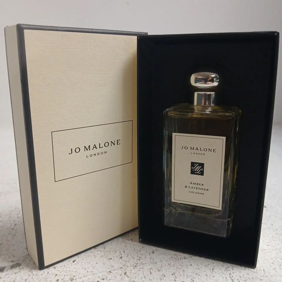 BOXED JO MALONE LONDON AMBER & LAVENDER COLOGNE 100ML