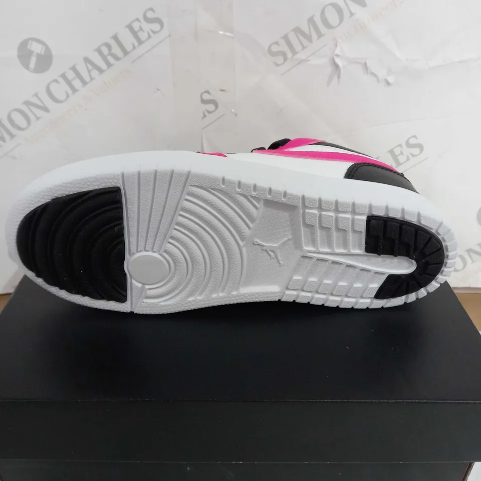 BOXED JORDAN 1 LOW TRAINERS, FIERCE PINK - SIZE 2