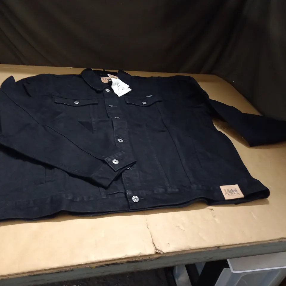 BLACK TRUCKER DEMIN JACKET 4XL