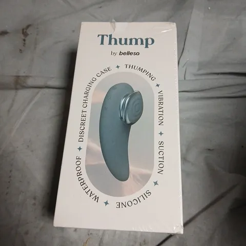 THUMP BY BELLESA – WATERPROOF SILICONE SEX TOY WITH SUCTION & VIBRATION (BOXED)