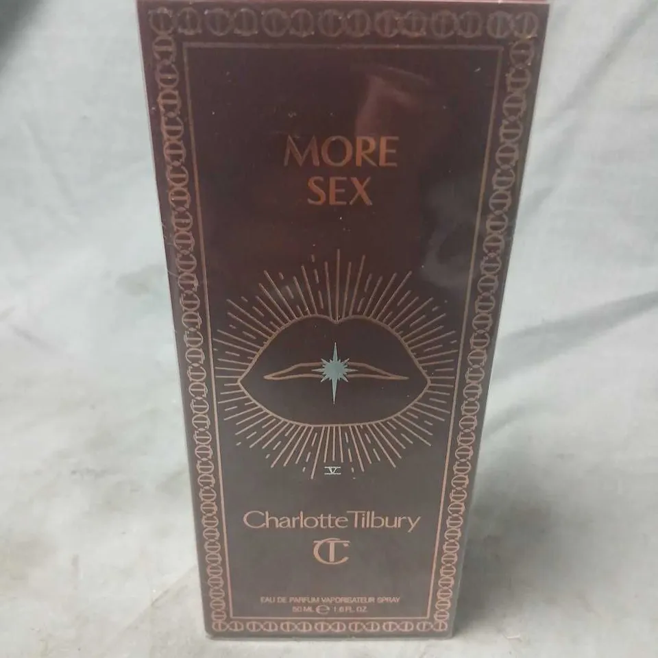 BOXED AND SEALED CHARLOTTE TILBURY MORE SEX EAU DE PARFUM 50ML