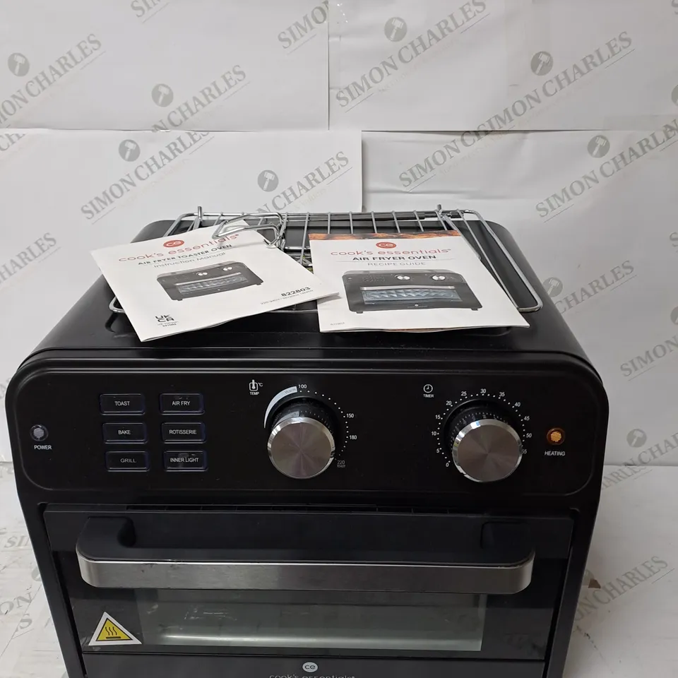 COOK'S ESSENTIAL 21-LITRE AIRFRYER OVEN IN BLACK