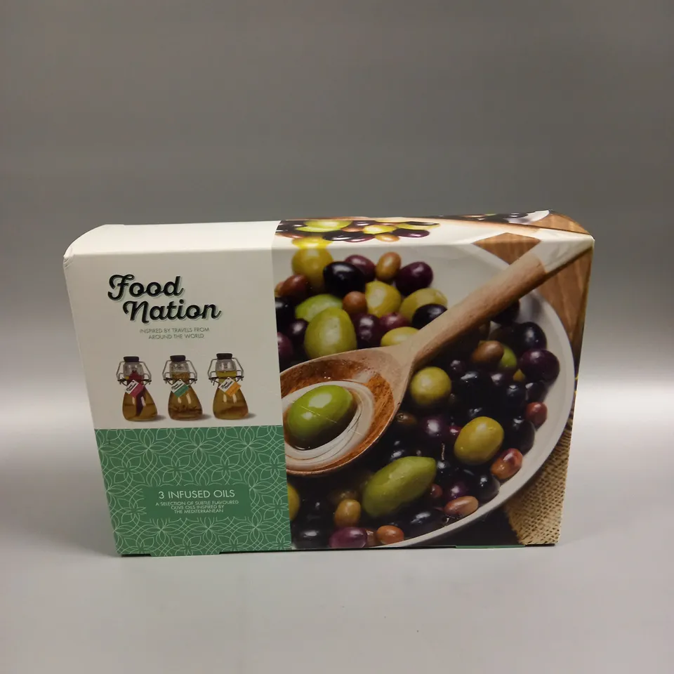 BOXED SEALED FOOD NATION INFUSED OILS SET 