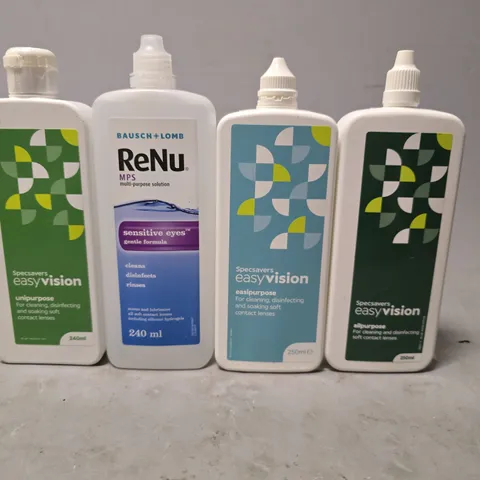 APPROXIMATELY 30 ASSORTED VISION CARE ITEMS TO INCLUDE - RENU SENSITIVE EYES , SPECSAVERS ALL PURPOSE , SPECSAVERS EASI PURPOSE ETC