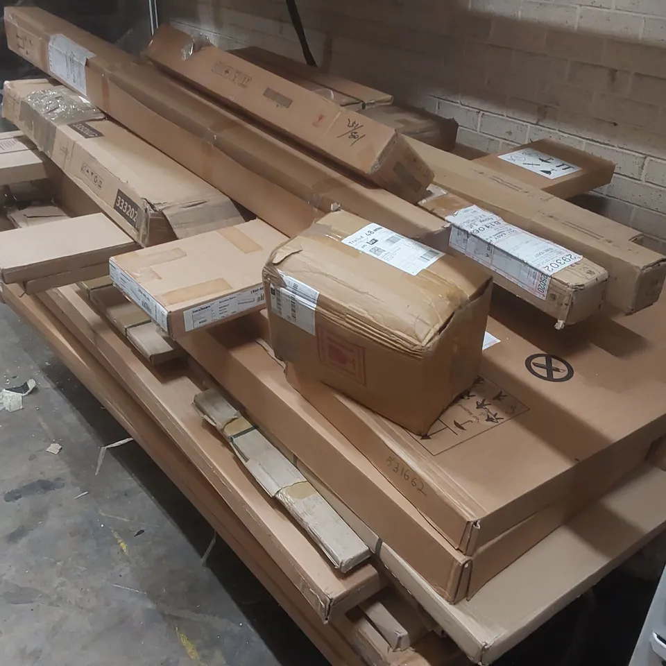 PALLET CONTAINING A VERY LARGE QUANTITY OF ASSORTED FURNITURE PARTS ECT 