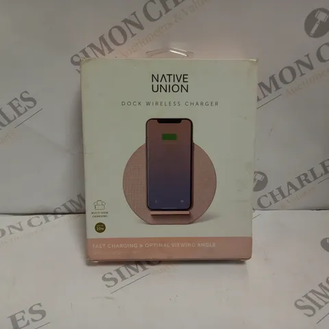 BOXED AND SEALED NATIVE UNION DOCK WIRELESS CHARGER