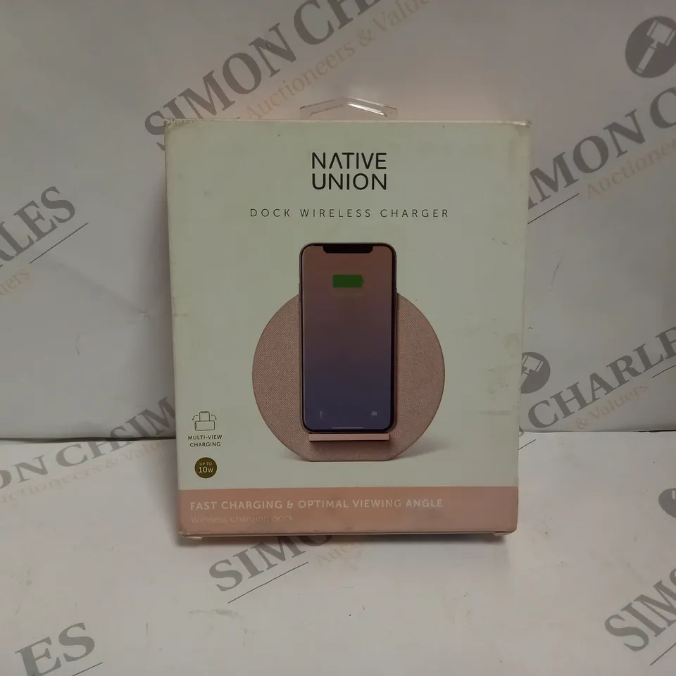 BOXED AND SEALED NATIVE UNION DOCK WIRELESS CHARGER 