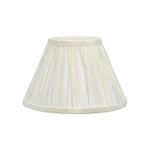 ERVIN 17.5CM H SILK/SHANTUNG EMPIRE BEIGE LAMPSHADE