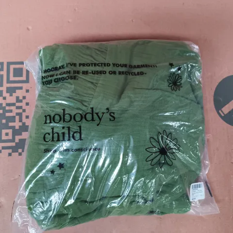 BAGGED NOBODY'S CHILD SLEEVELESS CHARLIE MIDAXI DRESS IN GREEN SIZE UK 14