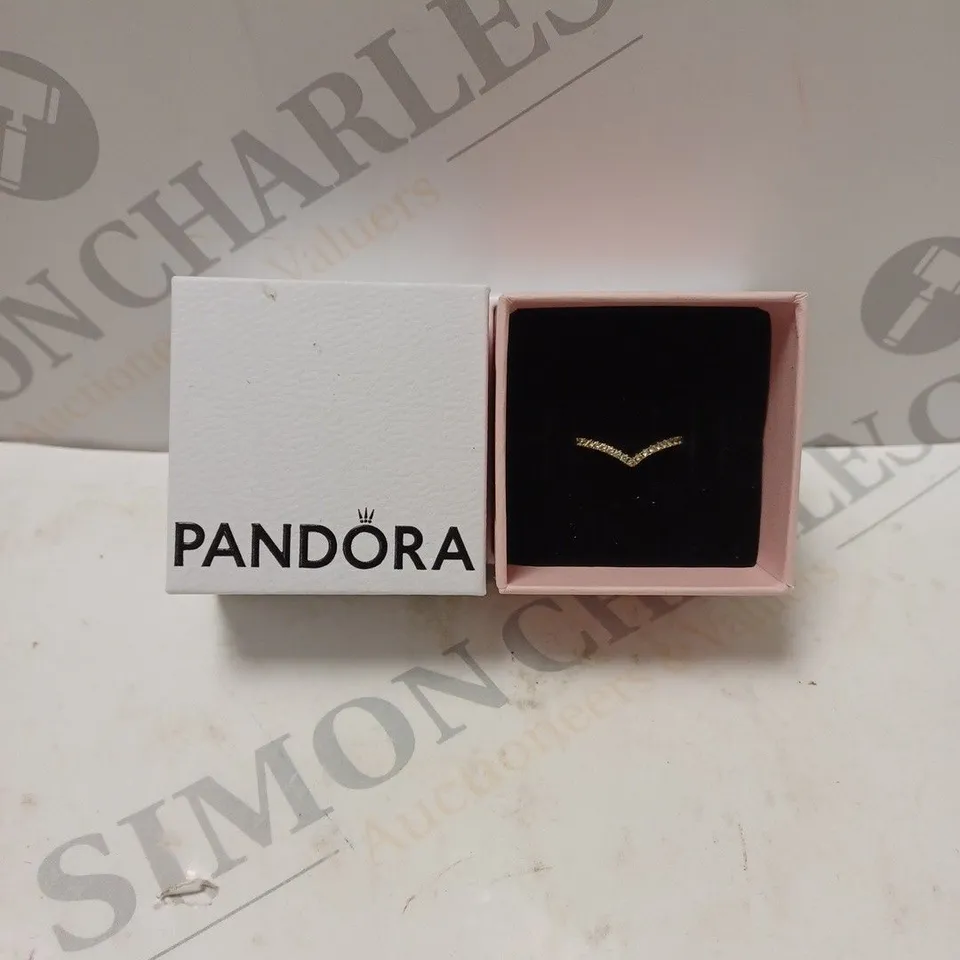 PANDORA ROSE GOLD ARCH RING 