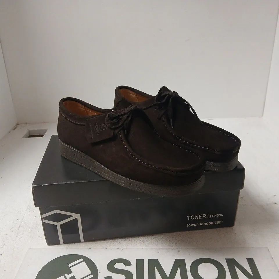 TOWER LONDON MENS APACHE SUEDE BROWN SIZE 42
