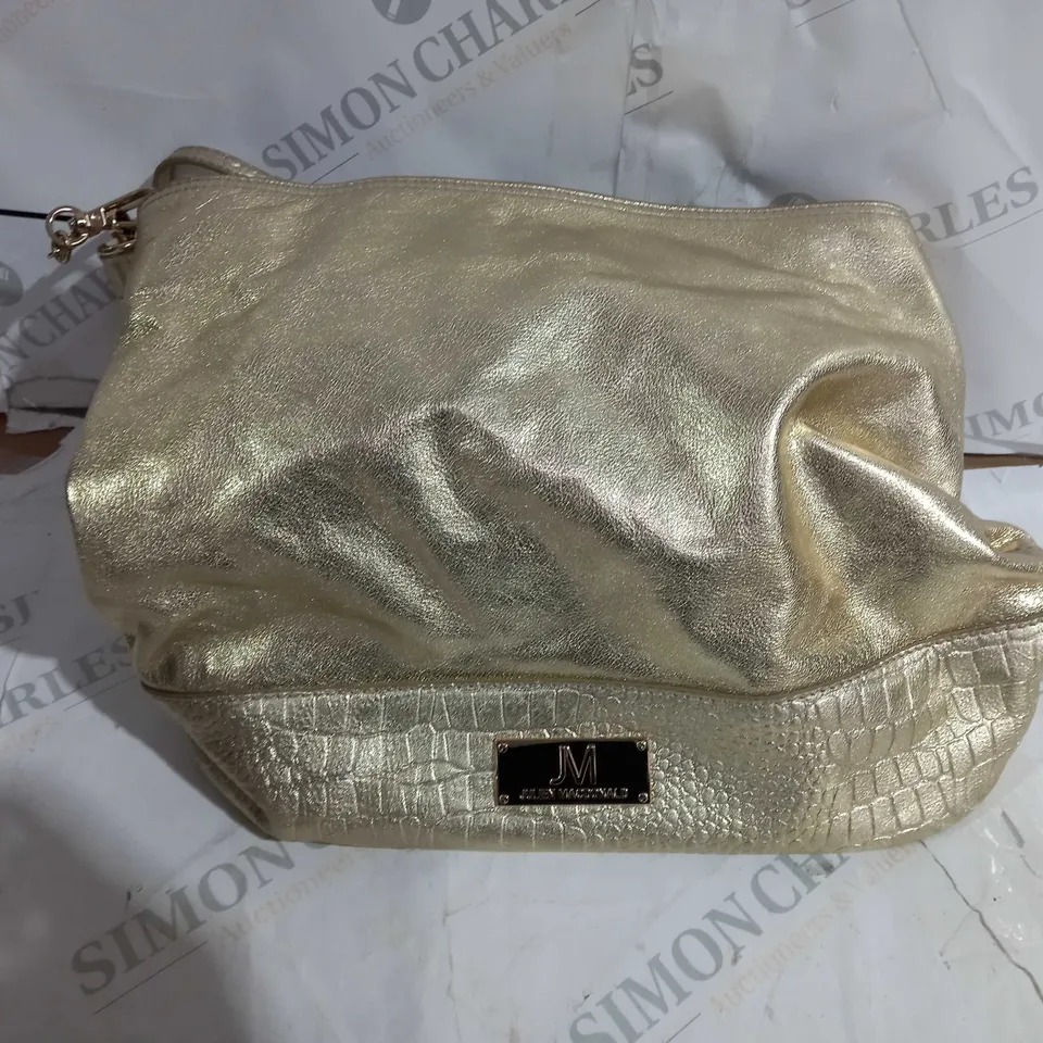 JM BY JULIEN MACDONALD CROC HANDBAG GOLD