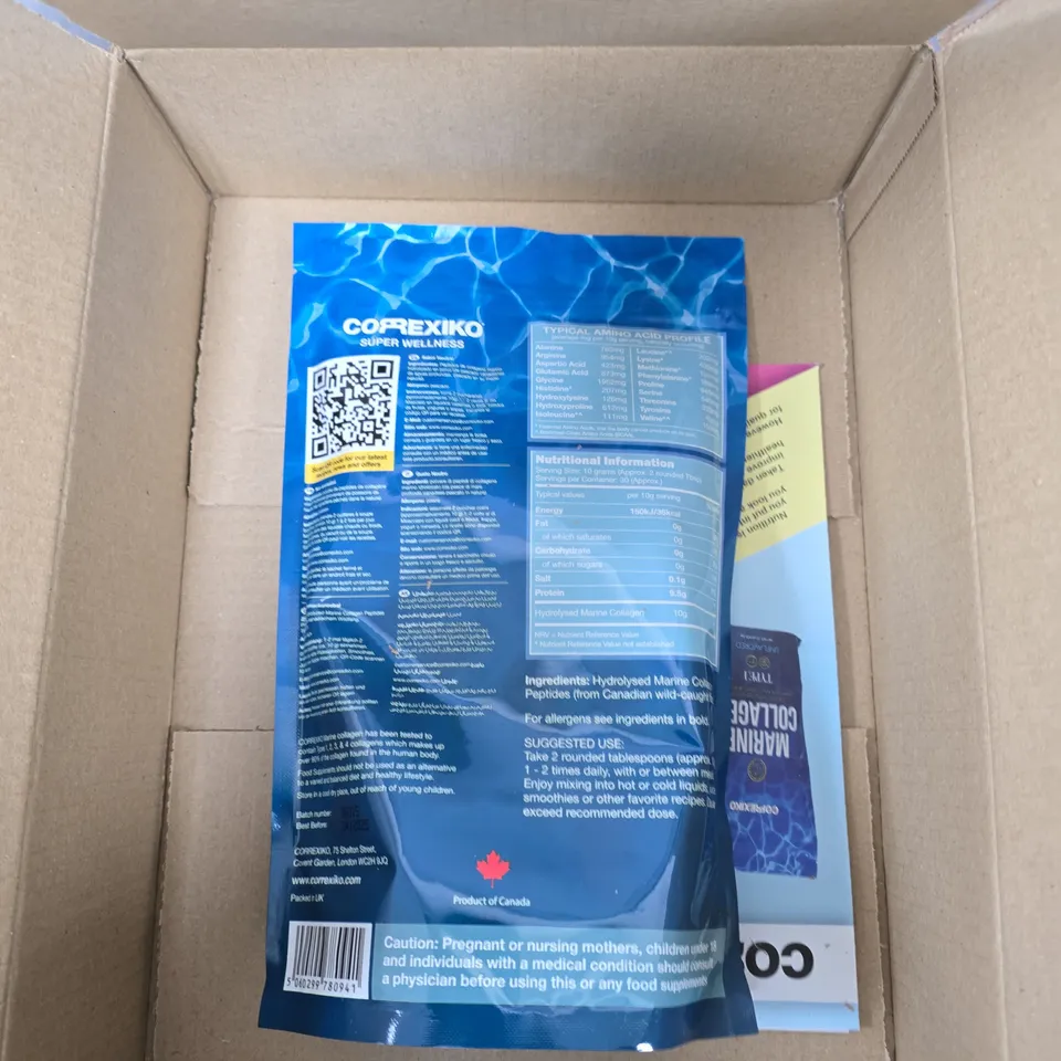 COREXIKO MARINE COLLAGEN PEPTIDES – UNFLAVOURED, 300G FOOD SUPPLEMENT