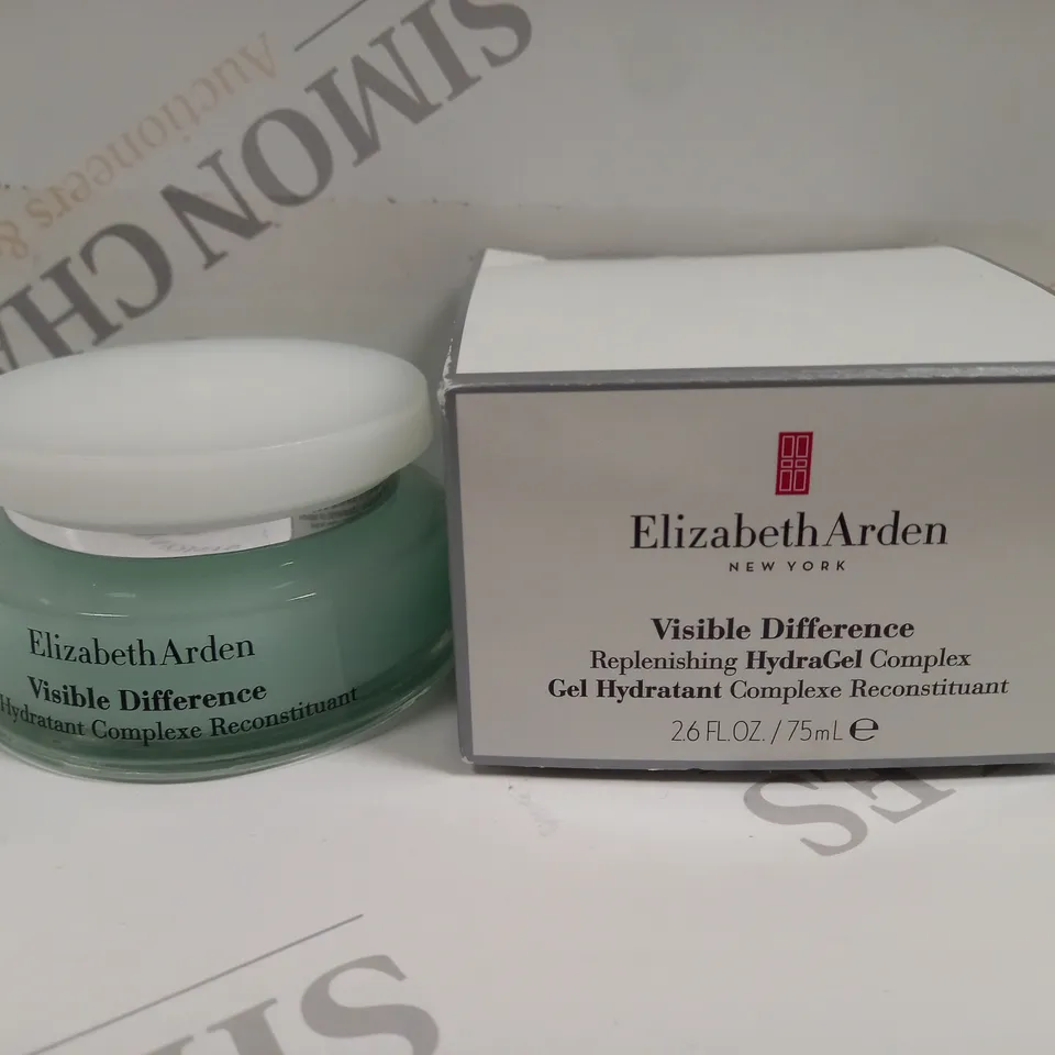 BOXED ELIZABETH ARDEN VISIBLE DIFFERENCE HYDRAGEL CREAN 75ML