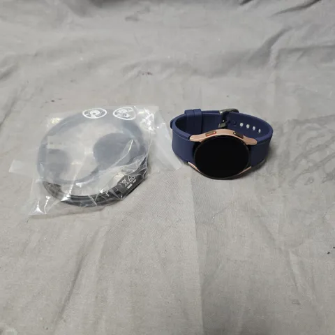 SAMSUNG GALAXY WATCH 4 40MM LTE PINK GOLD – BLUE STRAP