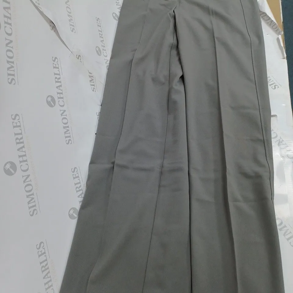 BERSHKA WIDE LEG GREY PANTS - EUR 36