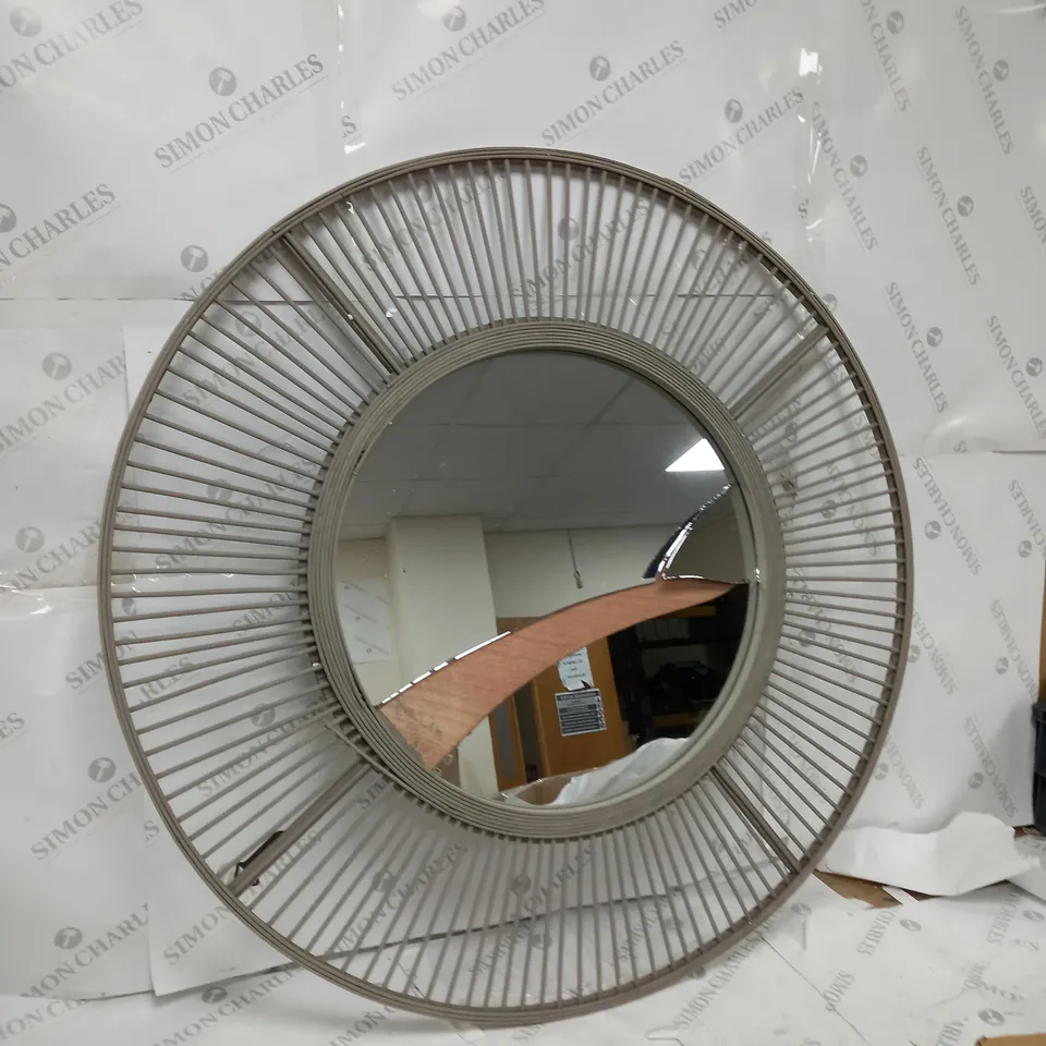 OUTLET K BY KELLY HOPPEN BAMBOO CIRCULAR MIRROR - COLLECTION ONLY 