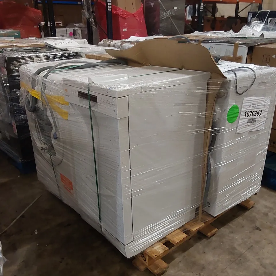 PALLET OF APPROXIMATELY 4 UNPROCESSED RAW RETURN WHITE GOODS TO INCLUDE;