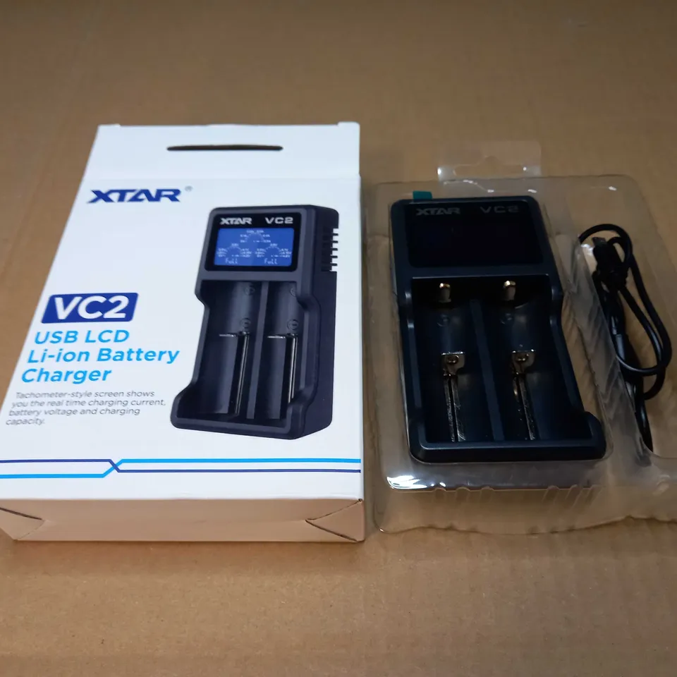 BOXED XTAR VC2 USB LI-ION BATTERY CHARGER