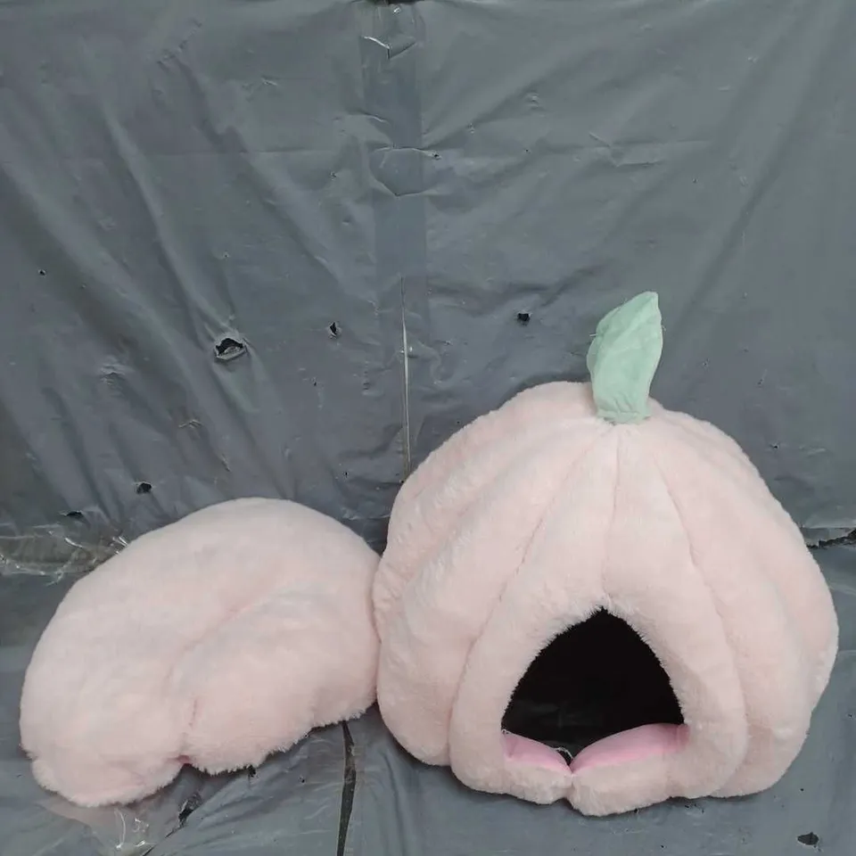 PINK PUMPKIN SMALL PET BED