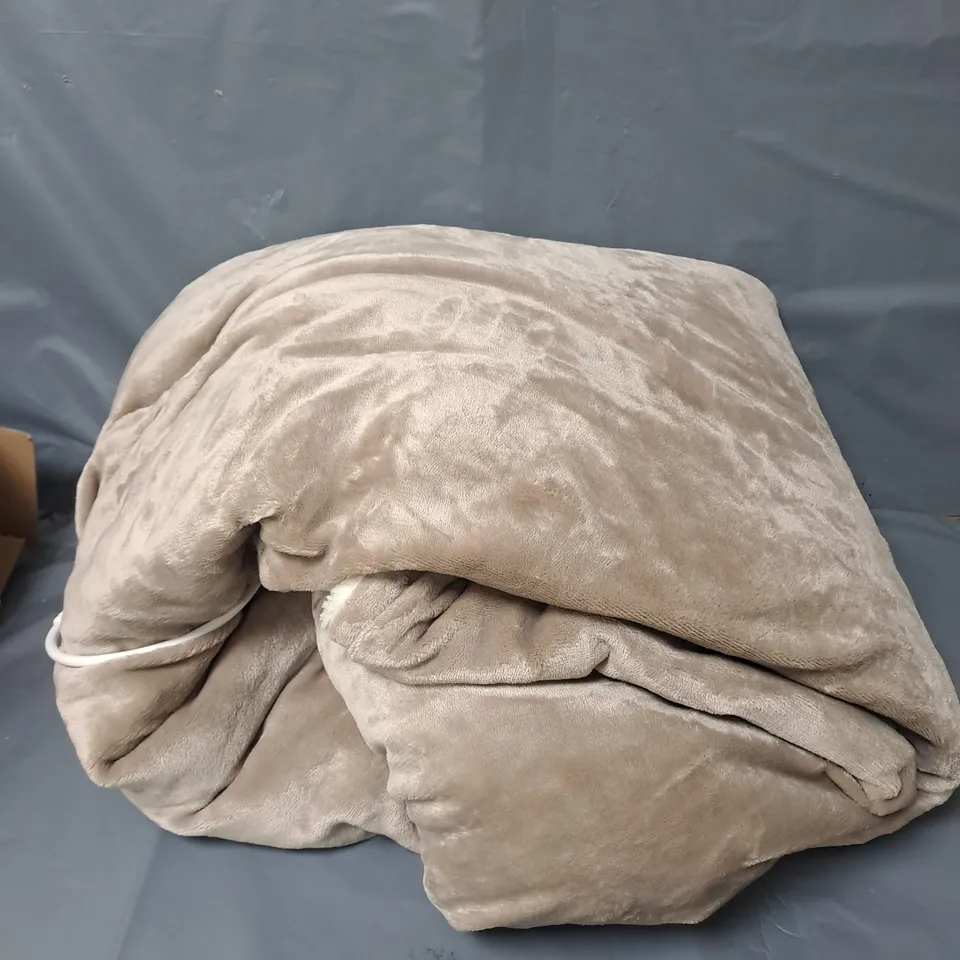 HOMESMART ELECTRIC HEATED BLANKET - NATURAL