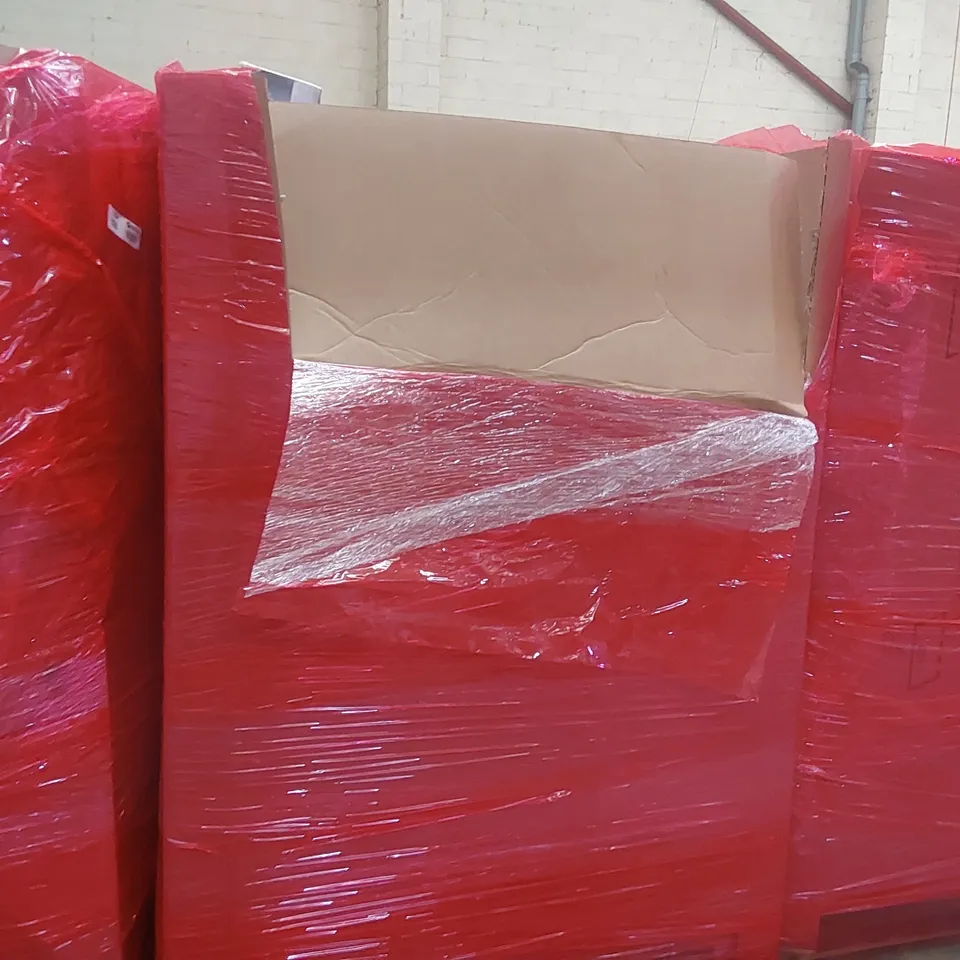 PALLET CONTAINING A LARGE QUANTITY OF ASSORTED ITEMS INCLUDING: EXERCISE BIKE, ELECTRIC HEATERS, MULTIFUNCTIONAL TURNTABLE PLAYER ECT