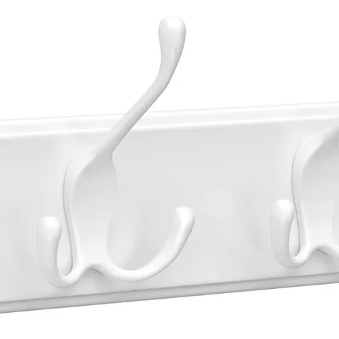 BOXED SONGMICS COAT RACKS, WALL-MOUNTED COAT RACK, COAT HOOK WITH 4 TRI-HOOKS, HOOK RACK FOR BAGS, COATS, FOR HALLWAY, LIVING ROOM, BEDROOM, WHITE LHR30WT