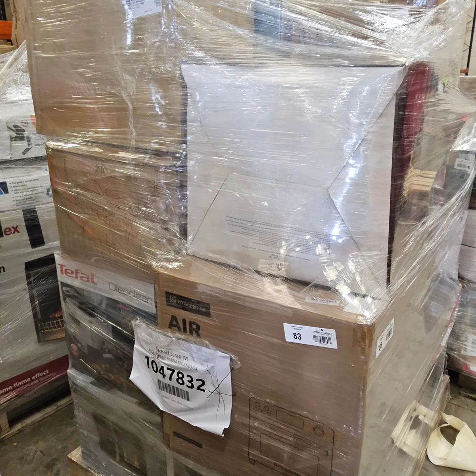 PALLET OF APPROXIMATELY 25 UNPROCESSED RAW RETURN HOUSEHOLD AND ELECTRICAL GOODS TO INCLUDE;