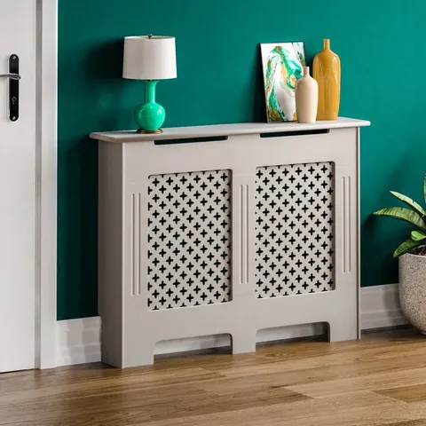 BOXED RETA RADIATOR COVER 82 X 111 X 19cm - GREY (1 BOX)