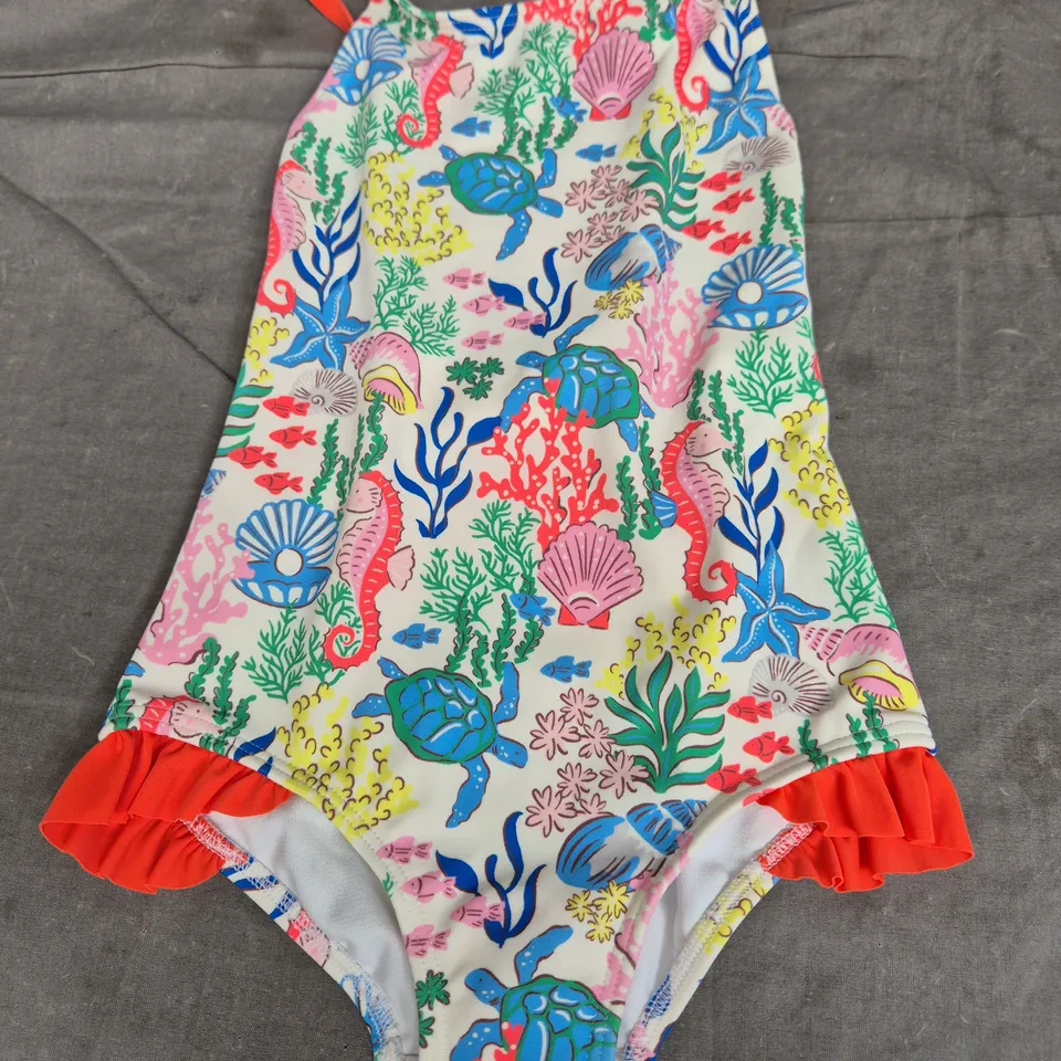 MINI BODEN KIDS SWIMSUIT - ANIMAL PRINT - AGE 5-6 YEARS