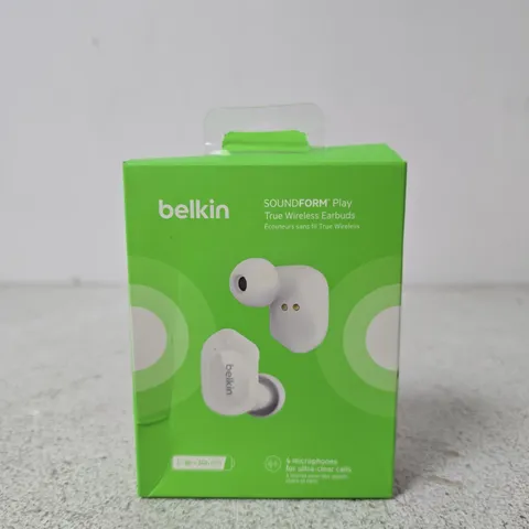 BELKIN SOUNDFORM PLAY TRUE WIRELESS EARBUDS – BOXED