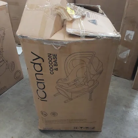 BOXED ICANDY COCOON CAR SEAT & BASE - BLACK